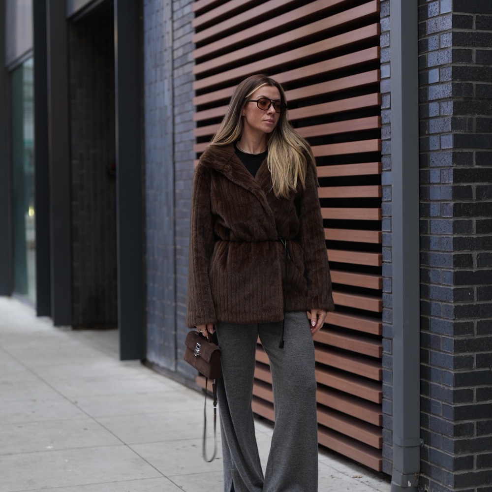 Revolve Chocolate Teddy Jacket - image 3